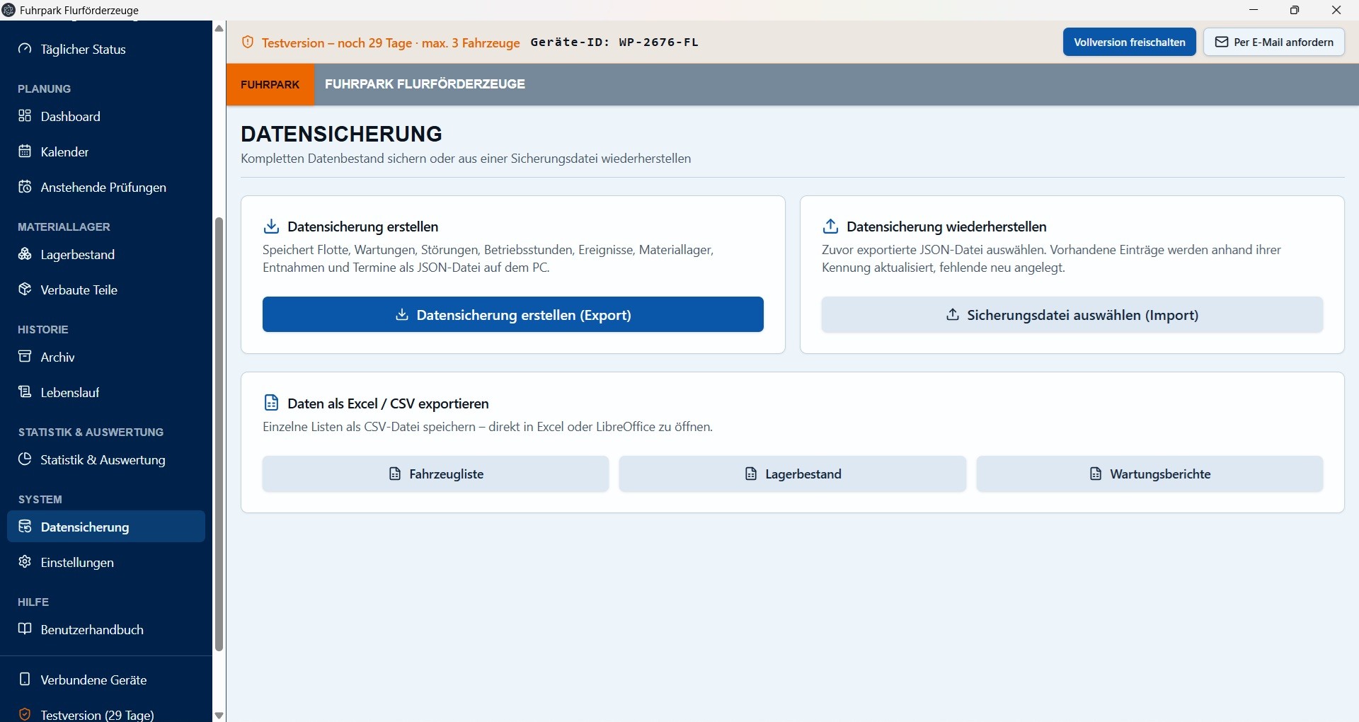 Datensicherung